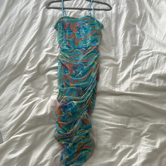 Funky tight ruched party dress - Picture 1 of 2